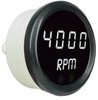 Mini Tachometer LED Digital [Black Face, Black Bezel, White Numbers] - image 3