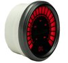 Oil Pressure Gauge LED Bar Graph [Black Bezel, Black Face, Red Numbers] - image 3
