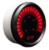 Water Temperature Gauge LED Bar Graph [Black Bezel, Black Face, Red Numbers] - image 2