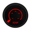 Water Temperature Gauge LED Bar Graph [Black Bezel, Black Face, Red Numbers] - image 3