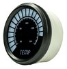 Water Temperature Gauge LED Bar Graph [Black Bezel, Black Face, White Numbers] - image 2