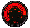 Fuel Level Gauge LED Bar Graph [Black Bezel, Black Face, Red Numbers] - image 1