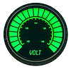 Voltmeter LED Bar Graph [Black Face, Black Bezel, Green Numbers] - image 1
