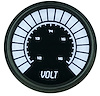 Voltmeter LED Bar Graph [Black Face, Black Bezel, White Numbers] - image 1