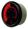 Oil Temperature Gauge LED Bar Graph [Black Bezel, Black Face, Red Numbers] - image 3