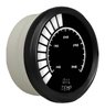 Oil Temperature Gauge LED Bar Graph [Black Bezel, Black Face, White Numbers] - image 3