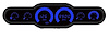 6-Gauge LED Bargraph Panel [Blue] - image 1