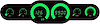 6-Gauge LED Bargraph Panel [Green] - image 1