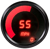 Speedometer LED Digital [Black Bezel, Chrome Face, Red Numbers and Bar Graph] - image 1