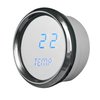 Water Temperature Gauge LED Digital [Chrome Bezel, Chrome Face, Blue Numbers] - image 2