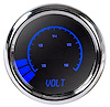 Voltmeter LED Bar Graph [Chrome Bezel, Chrome Face, Blue Numbers] - image 1