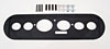 Bezel for 6-Gauge Panel Billet Black Anodized - image 3