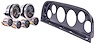 Gauge and Dash Panel Set for 1960-1963 Chevrolet, GMC C/K Series Truck [6-Gauge Set, Carbon Fiber Finish Panel] - image 1