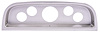 5-Gauge Dash Panel Insert for 1960-1963 Chevrolet, GMC C/K Series Truck [Brushed Aluminum] - image 1