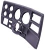 6-Gauge Dash Panel Insert for 1973-1983 Chevrolet, GMC C/K Series Truck w/ A/C Cutouts, 5 in. & 2 1/16 in. Gauges [Matte Black] - image 2