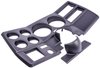 6-Gauge Dash Panel Insert for 1973-1983 Chevrolet, GMC C/K Series Truck w/ A/C Cutouts, 5 in. & 2 1/16 in. Gauges [Matte Black] - image 4