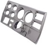6-Gauge Dash Panel Insert 1973-1983 Chevrolet, GMC C/K Series Truck w/ A/C Cutouts, 5 in. & 2 1/16 in. Gauges [Brushed Aluminum] - image 2