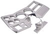 6-Gauge Dash Panel Insert 1973-1983 Chevrolet, GMC C/K Series Truck w/ A/C Cutouts, 5 in. & 2 1/16 in. Gauges [Brushed Aluminum] - image 4
