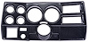6-Gauge Dash Panel Insert for 1973-1983 Chevrolet, GMC C/K Series Truck w/ A/C Cutouts, 5 in. & 2 1/16 in. Gauges [Carbon Fiber] - image 1