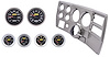 Gauge and Dash Panel Set for 1984-1987 Chevrolet, GMC C/K Series Truck with A/C [Black Gauges, Brushed Aluminum Finish Panel] - image 1