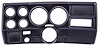 6-Gauge Dash Panel Insert for 1973-1983 Chevrolet, GMC C/K Series Truck w/o A/C Cutouts [Matte Black] - image 1