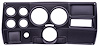 6-Gauge Dash Panel Insert for 1984-1987 Chevrolet, GMC C/K Series Truck w/o A/C Cutouts [Matte Black] - image 1