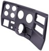 6-Gauge Dash Panel Insert for 1973-1983 Chevy, GMC C/K Series Truck w/ A/C Cutouts, 3 3/8 in. & 2 1/16 in. Gauges [Matte Black] - image 2