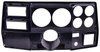 6-Gauge Dash Panel Insert for 1973-1983 Chevrolet, GMC C/K Series Truck with A/C Cutouts, 5 in. & 2 5/8 in. Gauges [Matte Black] - image 3