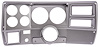 6-Gauge Dash Panel Insert for 1973-1983 Chevy, GMC C/K Series Truck w/ A/C Cutouts, 5 in. & 2 5/8 in. Gauges [Brushed Aluminum] - image 1