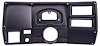 RacePak IQ3 Dash Panel Insert for 1973-1983 Chevrolet, GMC C/K Series Truck with A/C Cutouts [Matte Black] - image 1