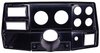 6-Gauge Dash Panel Insert for 1984-1987 Chevy, GMC C/K Series Truck w/ A/C Cutouts, 3 3/8 in. & 2 1/16 in. Gauges [Matte Black] - image 3