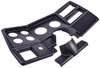 6-Gauge Dash Panel Insert for 1984-1987 Chevy, GMC C/K Series Truck w/ A/C Cutouts, 3 3/8 in. & 2 1/16 in. Gauges [Matte Black] - image 4