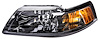 Headlight Assembly for 2001-2004 Ford Mustang Left/Driver Side Black Housing - image 1