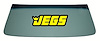 Windshield for 1967-1969 Chevrolet Camaro, Pontiac Firebird Convertibles [Green Tint, Blue Shade Strip] - image 1