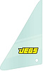 Replacement Vent Glass for Select 1959-1960 GM Models [Green Tint, Left/Driver Side OR Right/Passenger Side] - image 1