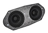 Dual Dash Speakers for 1964-1966 Ford Mustang [Diameter: 3.500 in.] - image 1