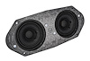 Dual Dash Speakers for 1964-1966 Ford Thunderbird [Diameter: 3.500 in.] - image 1