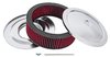 Air Cleaner Assembly 12 in. x 3.500 in. [Chrome Top with Red Filter] - image 2