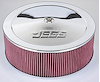 Air Cleaner with Logo 14 in. x 5 in. [Chrome-Plated] - image 1