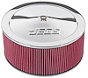 Air Cleaner with Logo 14 in. x 6 in. [Chrome-Plated] - image 1