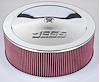 Air Cleaner with Logo 14 in. x 6 in. [Chrome-Plated] - image 1