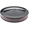Air Cleaner with Smooth Top 14 in. x 2 in. [Black Powder-Coat] - image 1