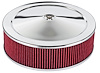 Air Cleaner with Smooth Top 14 in. x 4 in. [Chrome-Plated] - image 1