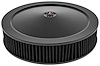 Air Cleaner with Smooth Top 14 in. x 3 in. [Black Powder-Coat] - image 1