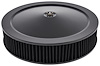 Air Cleaner with Smooth Top 14 in. x 3 in. & 1 1/4 in. Drop Base [Black Powder-Coat] - image 1