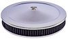Air Cleaner with Smooth Top 14 in. x 2 in. [Chrome-Plated] - image 1
