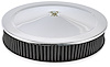 Air Cleaner with Smooth Top 14 in. x 3 in. [Chrome-Plated] - image 1