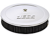 Air Cleaner with Logo 14 in. x 3 in. [Chrome-Plated] - image 1