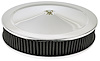 Air Cleaner with Smooth Top 14 in. x 3 in. [Chrome-Plated] - image 1