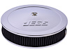 Air Cleaner with Logo 14 in. x 3 in. [Chrome-Plated] - image 1